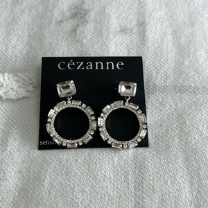 NWT Cezanne cubic zirconia Earrings for sensitive skin